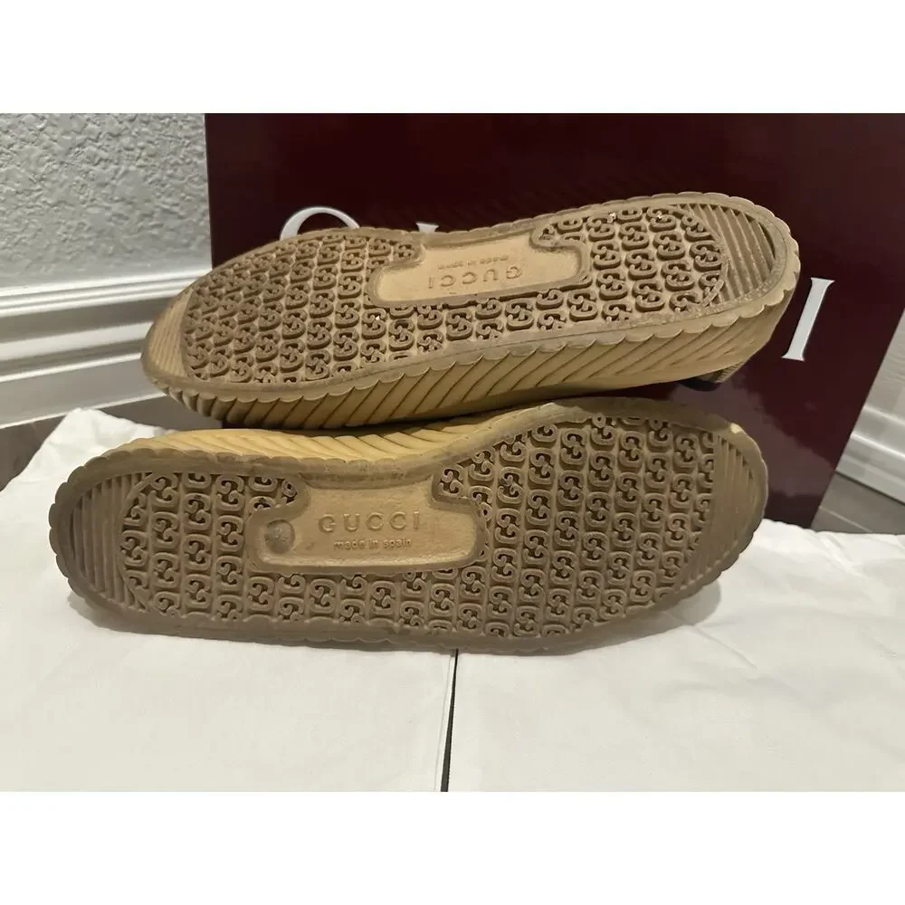 AUTHENTIC GUCCI MAXI LOWTOP SNEAKER 703031 GG SZ 10 (fits USA 11)
